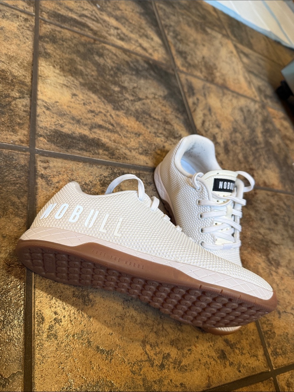 NOBULL Women’s White Athletic Trainer with Gum Outsole